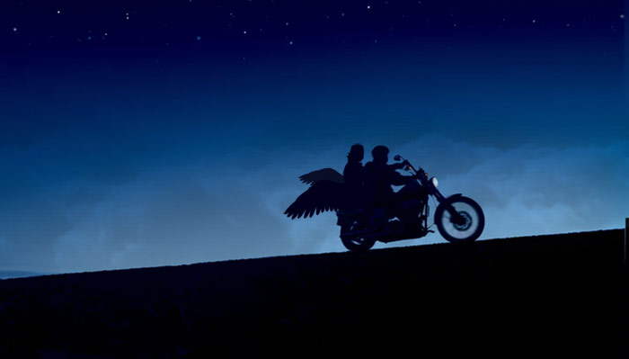 Motorcycle With Wings